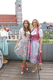 Cathy Hummels und Eileen von Trachten Angermaier stellten am 15.07.2019 die Catherine Hummels by Angermaier Kollektion vor (©Foto:Martin Schmitz)